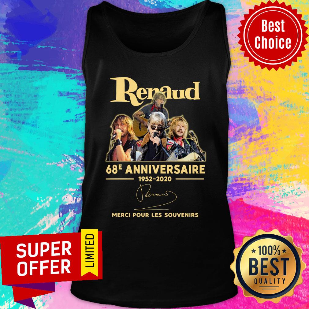 Renaud 68e Anniversaire 1952 2020 Merci Pour Les Souvenirs Shirt - Image 3