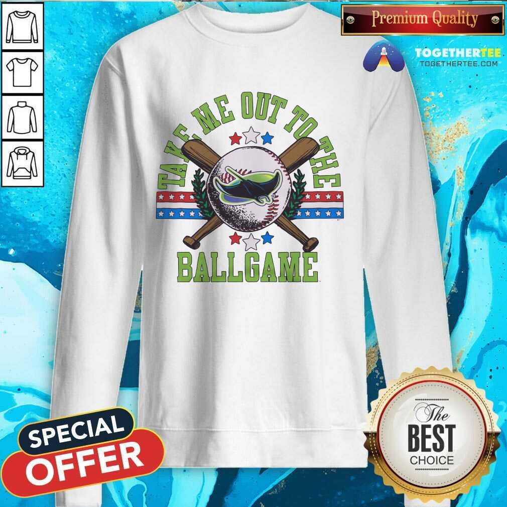 Premium Tampa Bay Rays Take Me Out To The Ballgame T-Shirt - Image 5