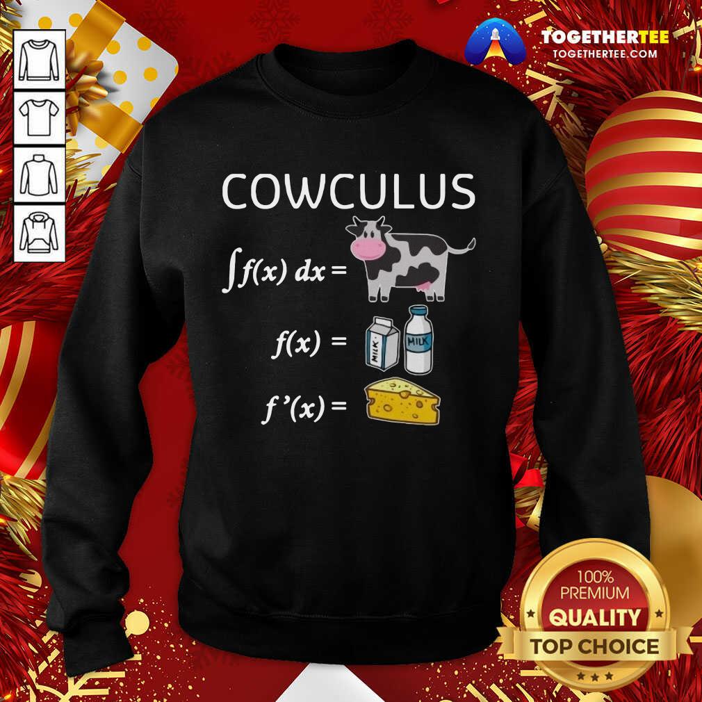 Premium Cowculus Calculus Math Milk Cheese Shirt - Image 4