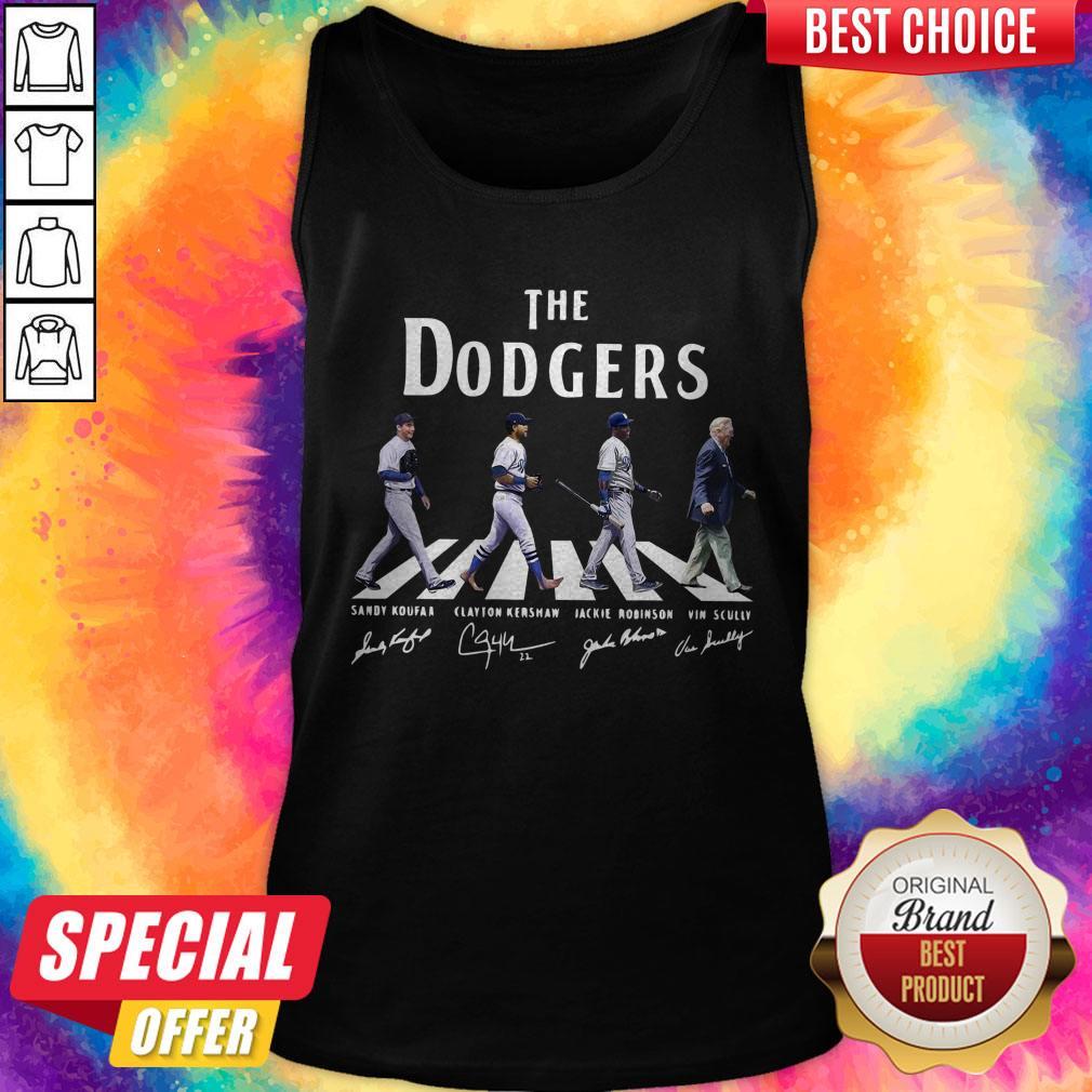 Pretty The Dodgers Abbey Road Signatures Shirt - Image 3