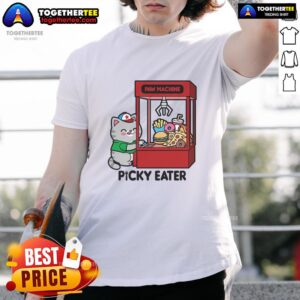 Cute Cat Paw Machine Picky Eater T-Shirt