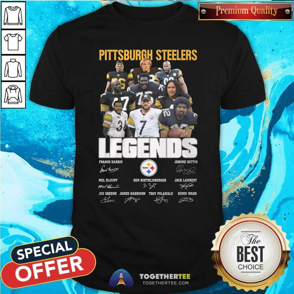 Hot NFL Pittsburgh Steelers American Football Team Legends T-Shirt