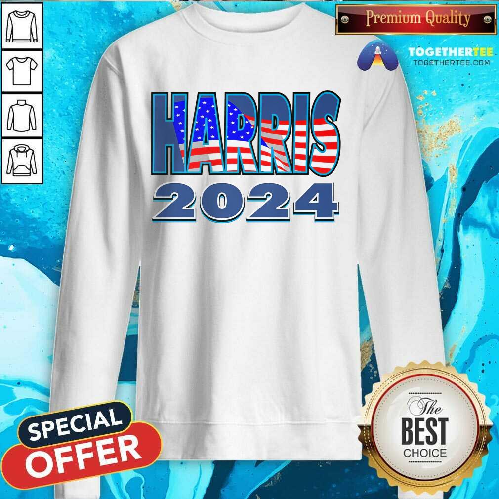 Great Kamala Harris America Flag 2024 T-Shirt - Image 5