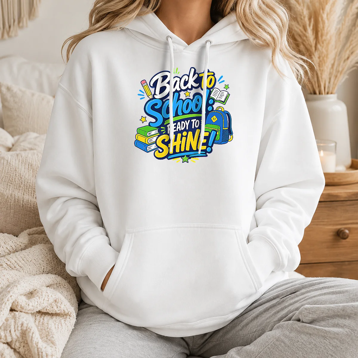 Good Official Back To School Ready To Shine Typography Shirt - Image 6