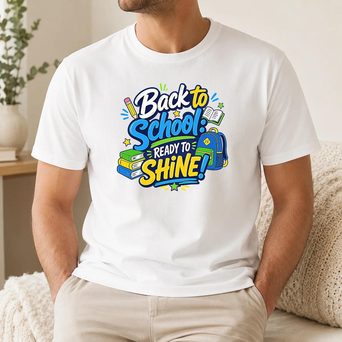 Good Official Back To School Ready To Shine Typography Shirt