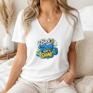 Alternative view of Good Official Back To School Ready To Shine Typography Shirt