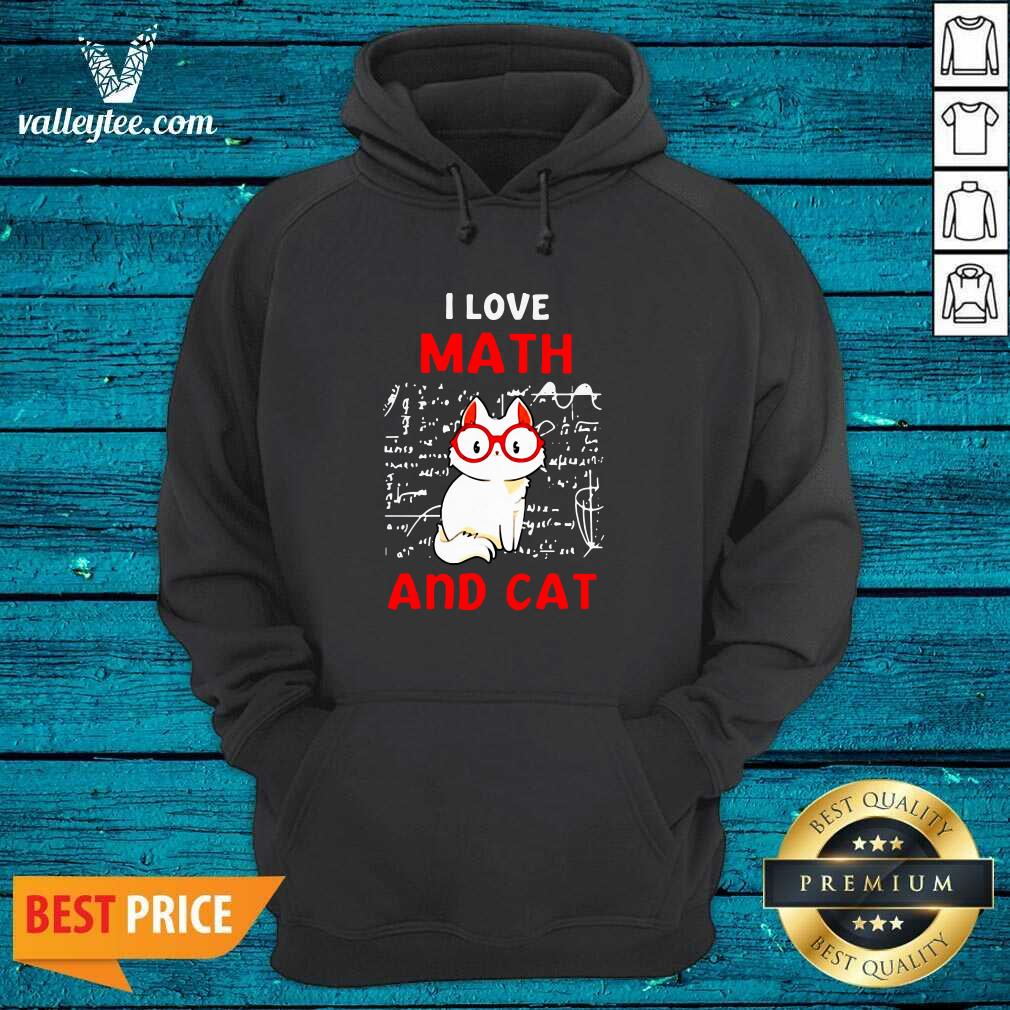 Super Nice I Love Math And Cat Shirt - Image 3