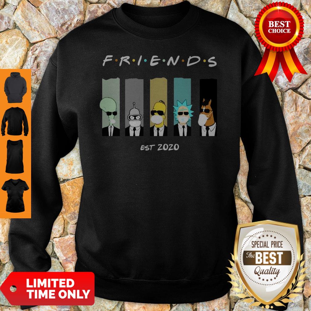 Official Rick And Morty Friends Est 2020 Shirt - Image 5