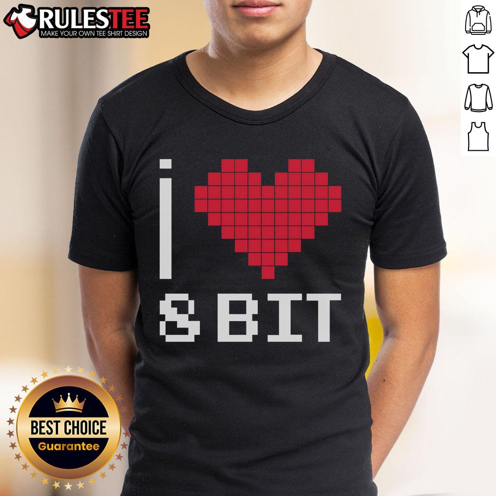 Good I Love Heart 8 Bit Retro Gamer Gaming T-Shirt