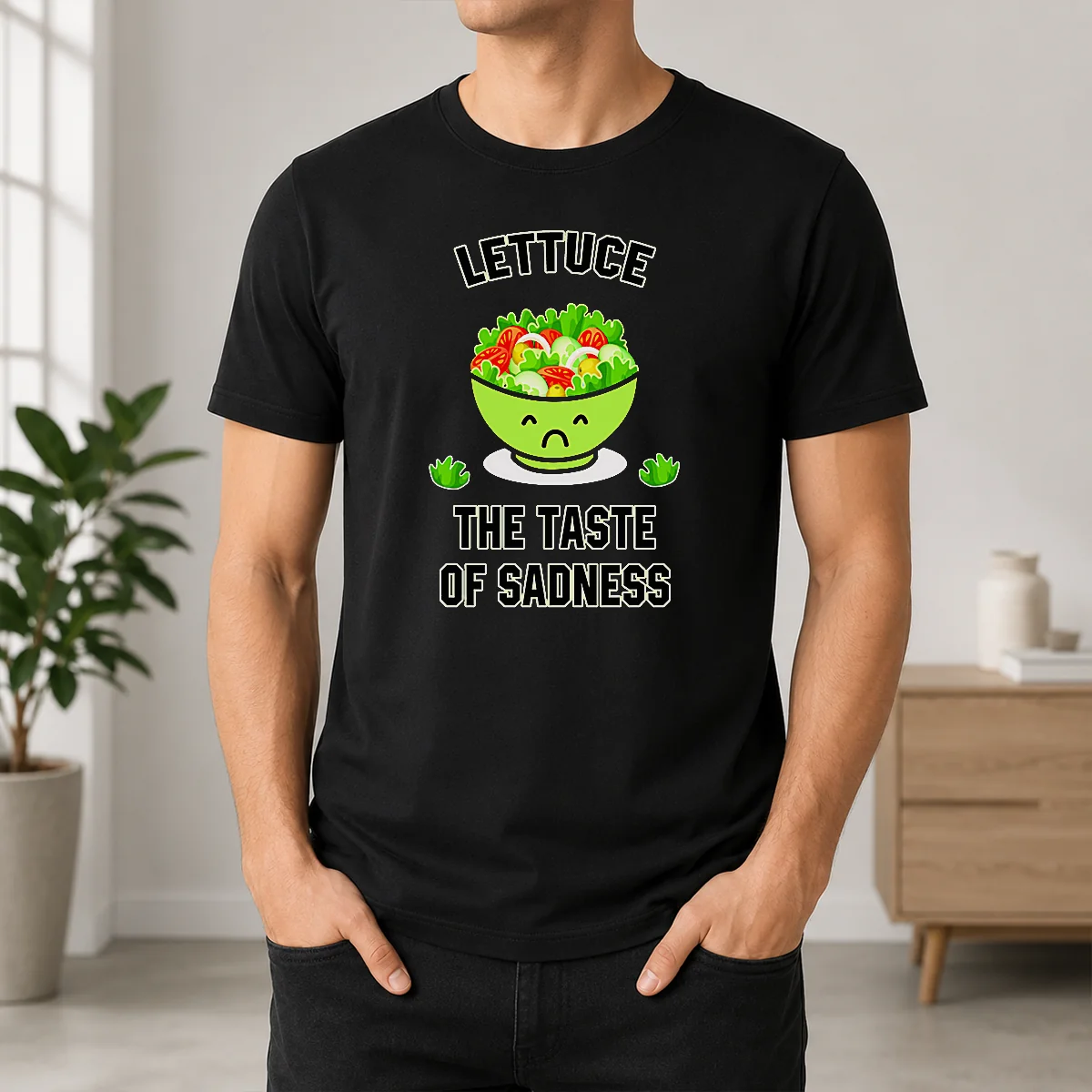 Good Lettuce The Taste Of Sadness Funny Food Meme Shirt