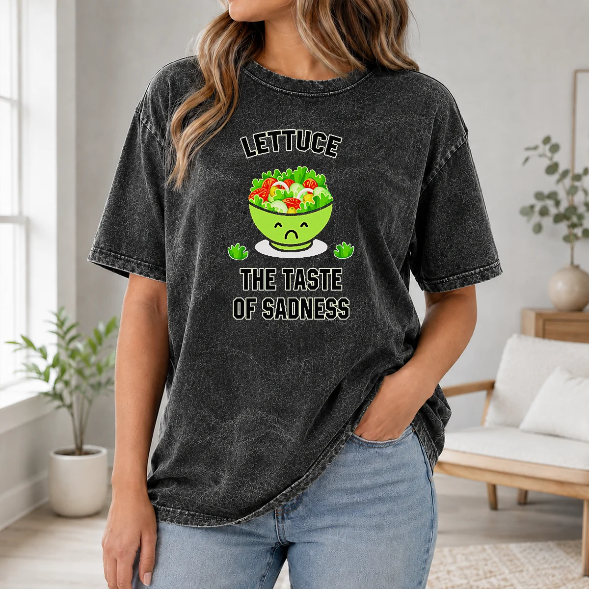 Good Lettuce The Taste Of Sadness Funny Food Meme Shirt - Image 8