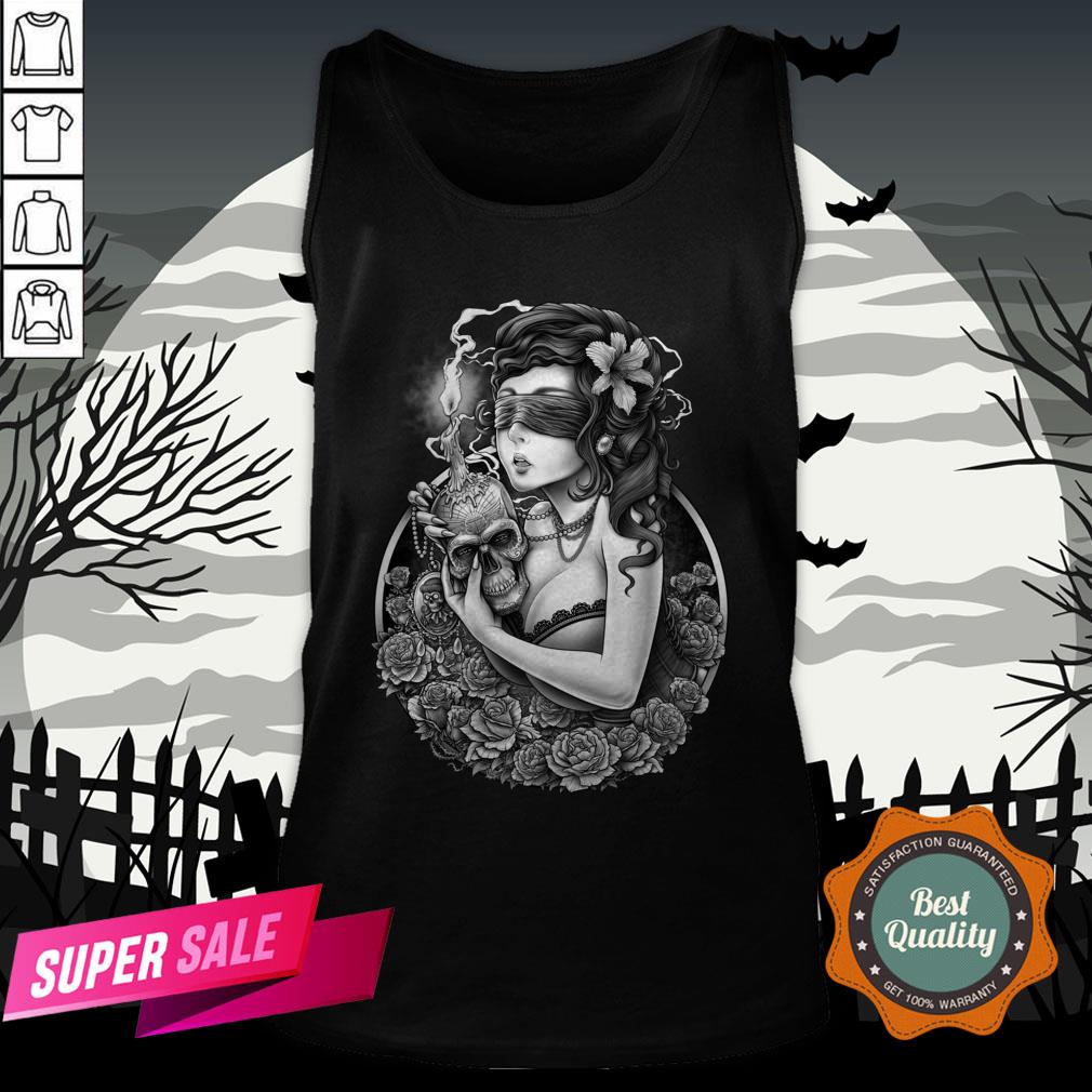 The Day Of Dead Winya Sugar Skull Dia De Muertos Shirt - Image 3