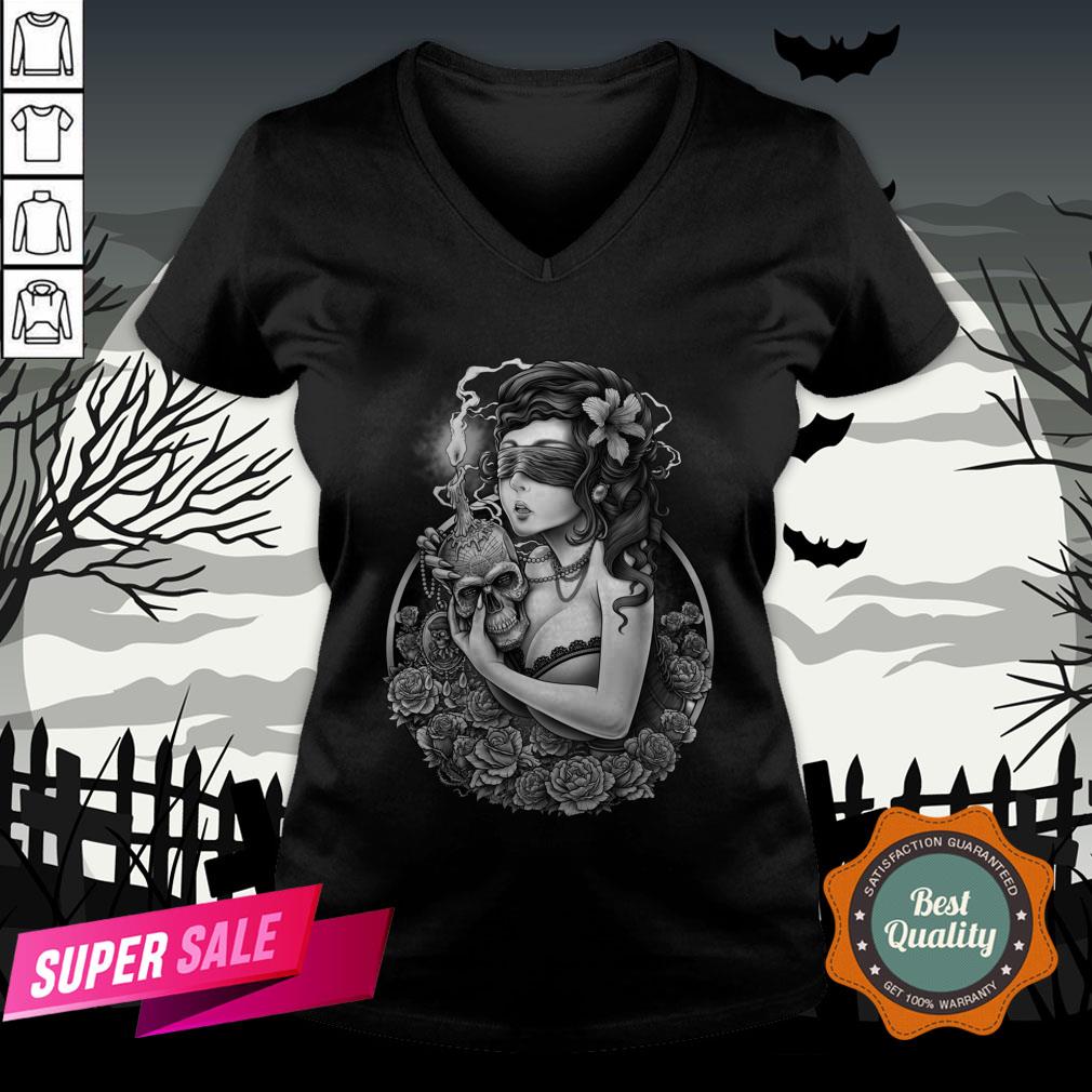 The Day Of Dead Winya Sugar Skull Dia De Muertos Shirt - Image 2