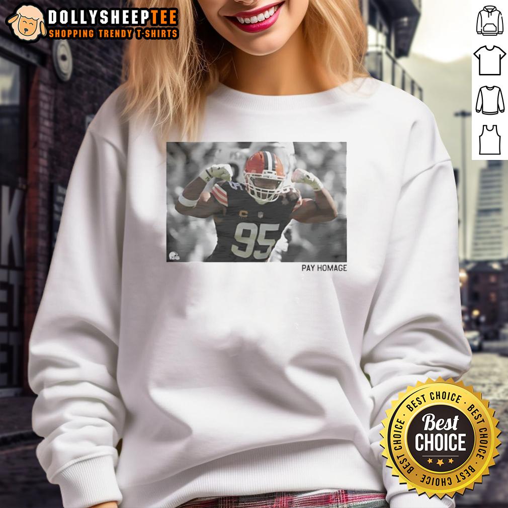 Awesome Myles Garrett Pay Homage T-Shirt - Image 5