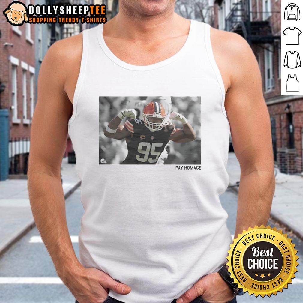 Awesome Myles Garrett Pay Homage T-Shirt - Image 4