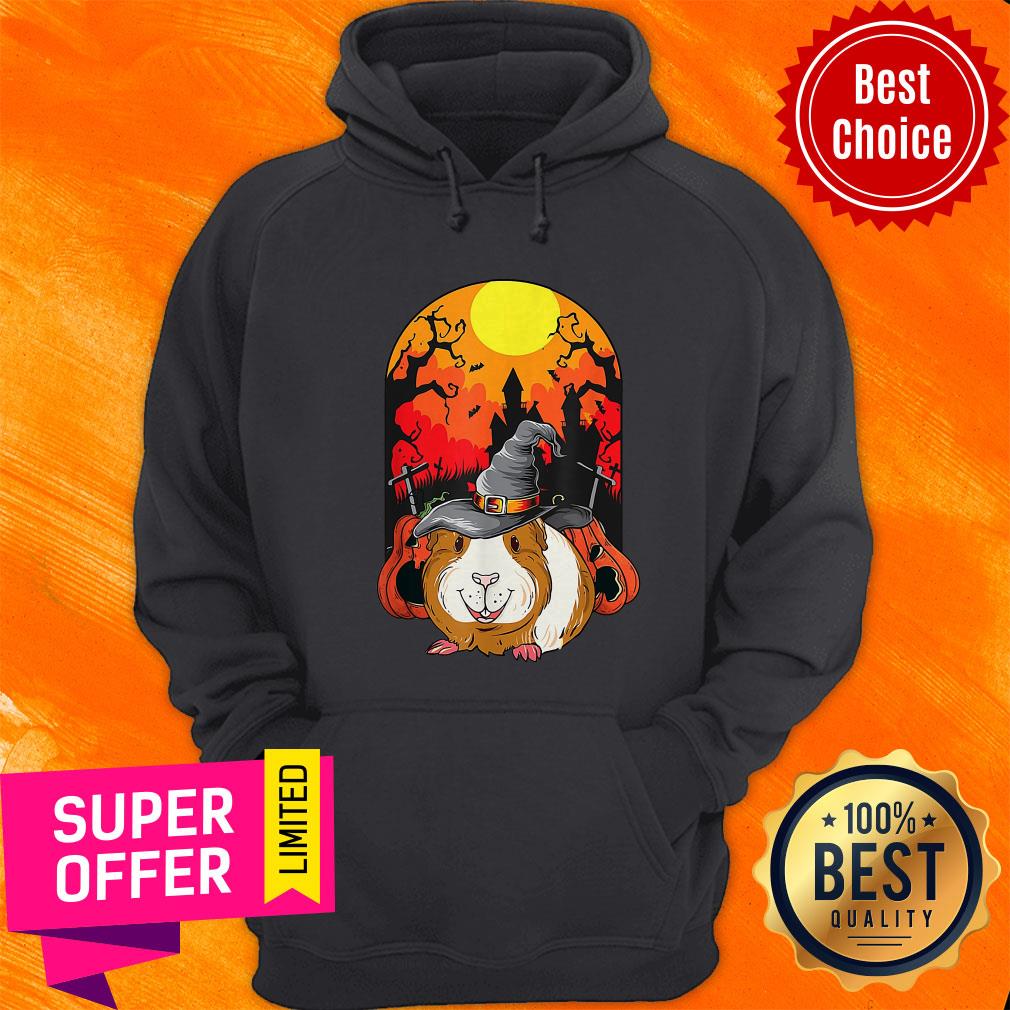 Premium Guinea Pig Witch Pumpkin Halloween Shirt - Image 2