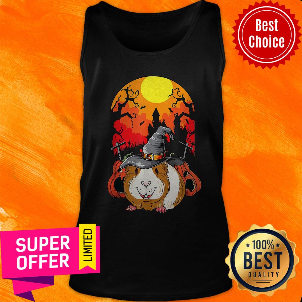 Premium Guinea Pig Witch Pumpkin Halloween Shirt - Image 4