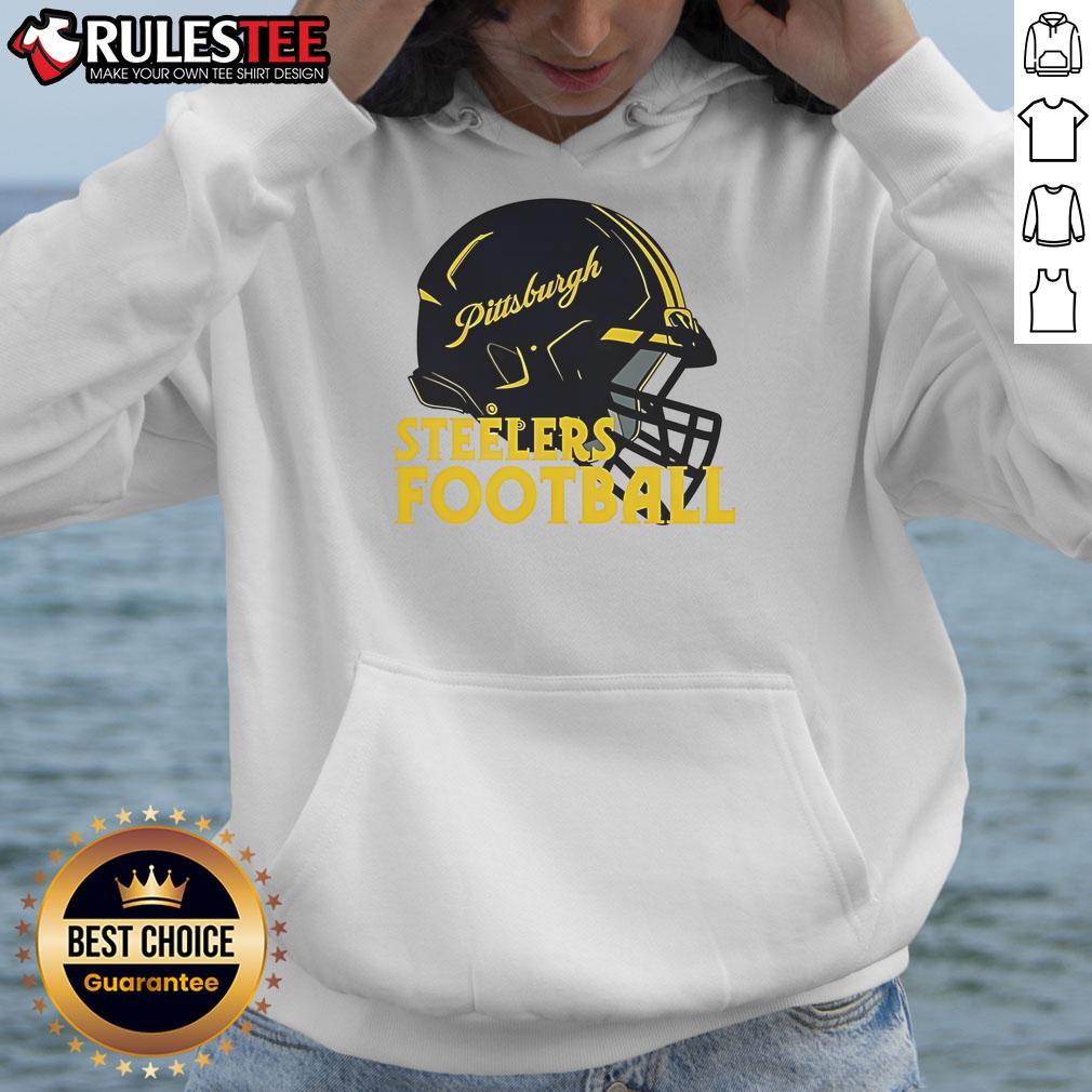 Awesome NFL Pittsburgh Steelers Football Helmet T-Shirt - Image 2