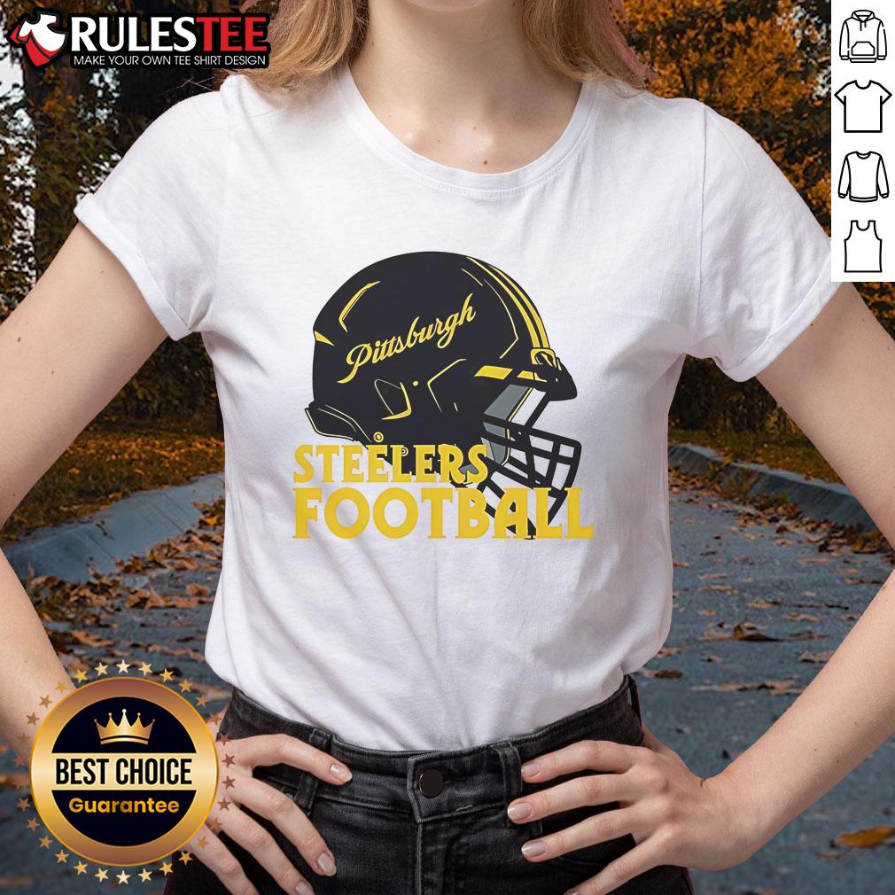 Awesome NFL Pittsburgh Steelers Football Helmet T-Shirt - Image 3