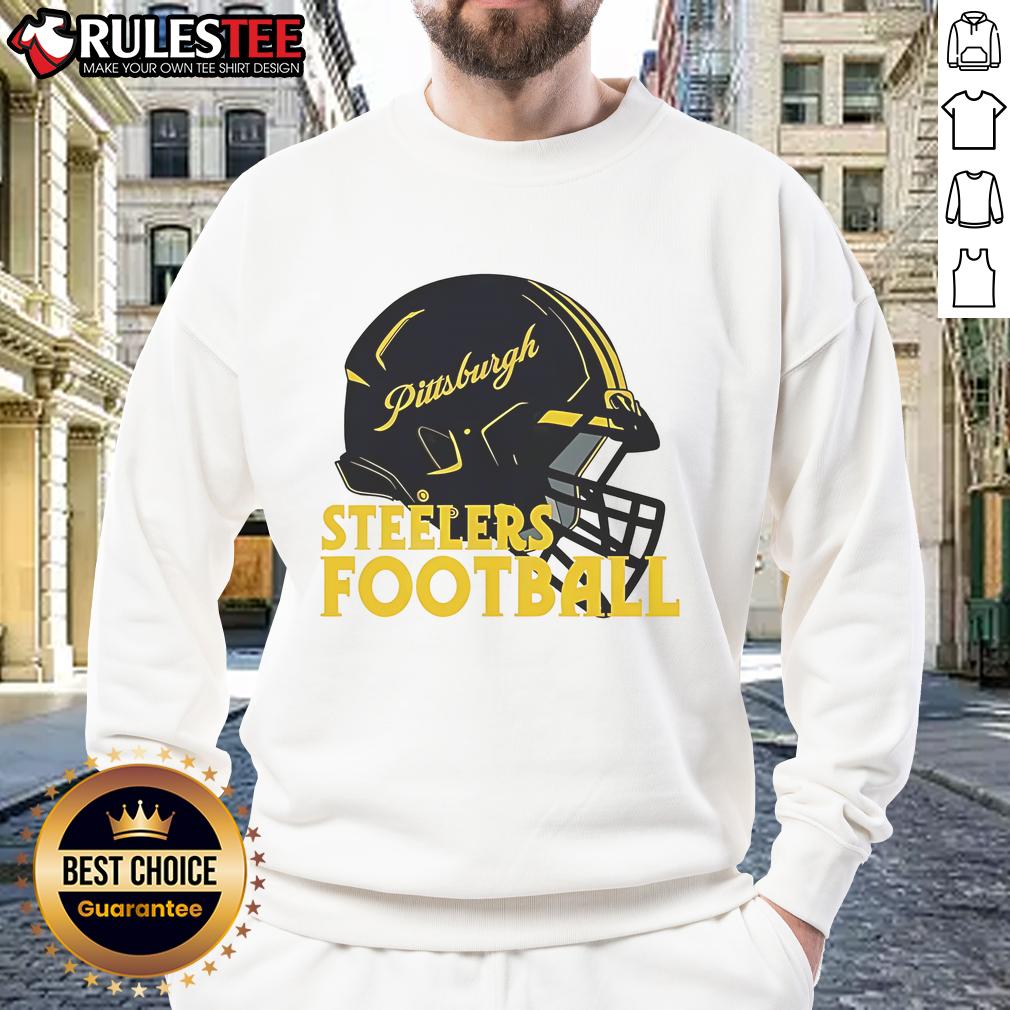 Awesome NFL Pittsburgh Steelers Football Helmet T-Shirt - Image 5