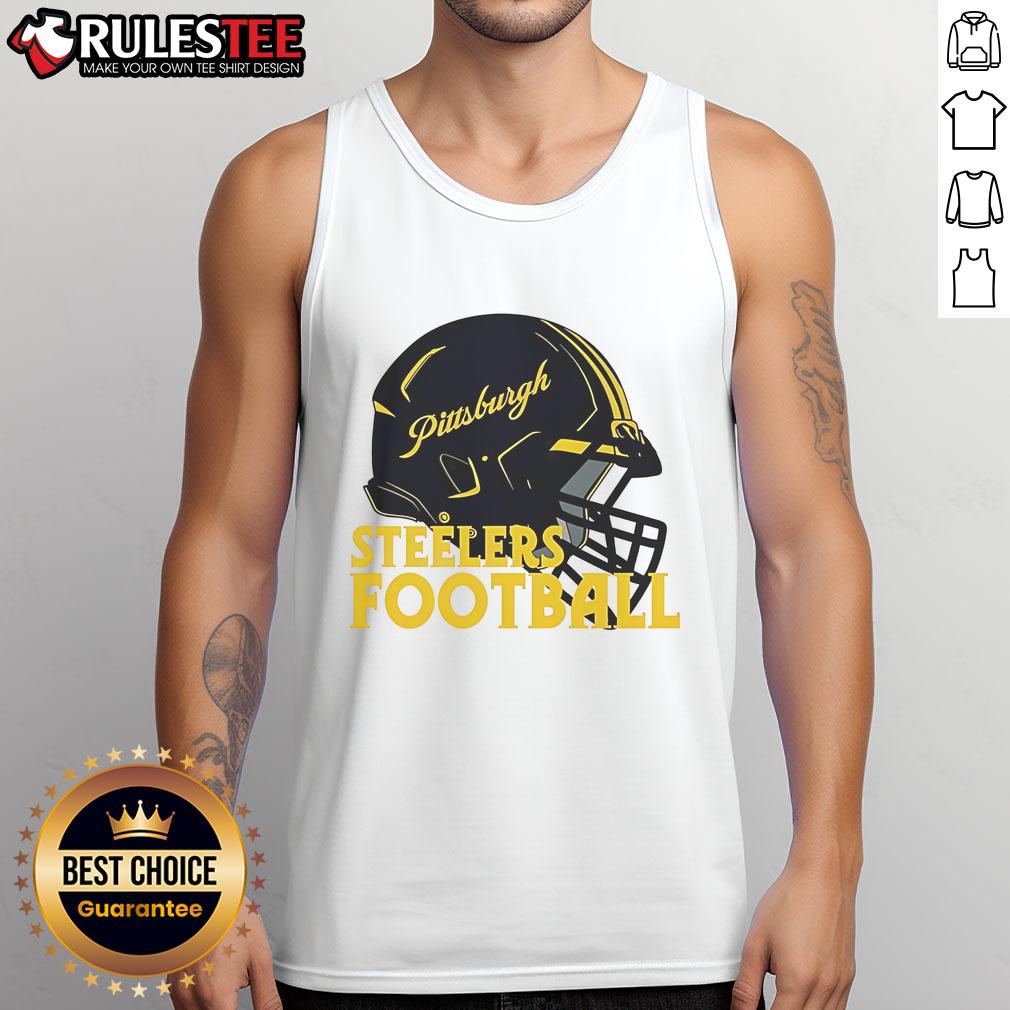 Awesome NFL Pittsburgh Steelers Football Helmet T-Shirt - Image 4