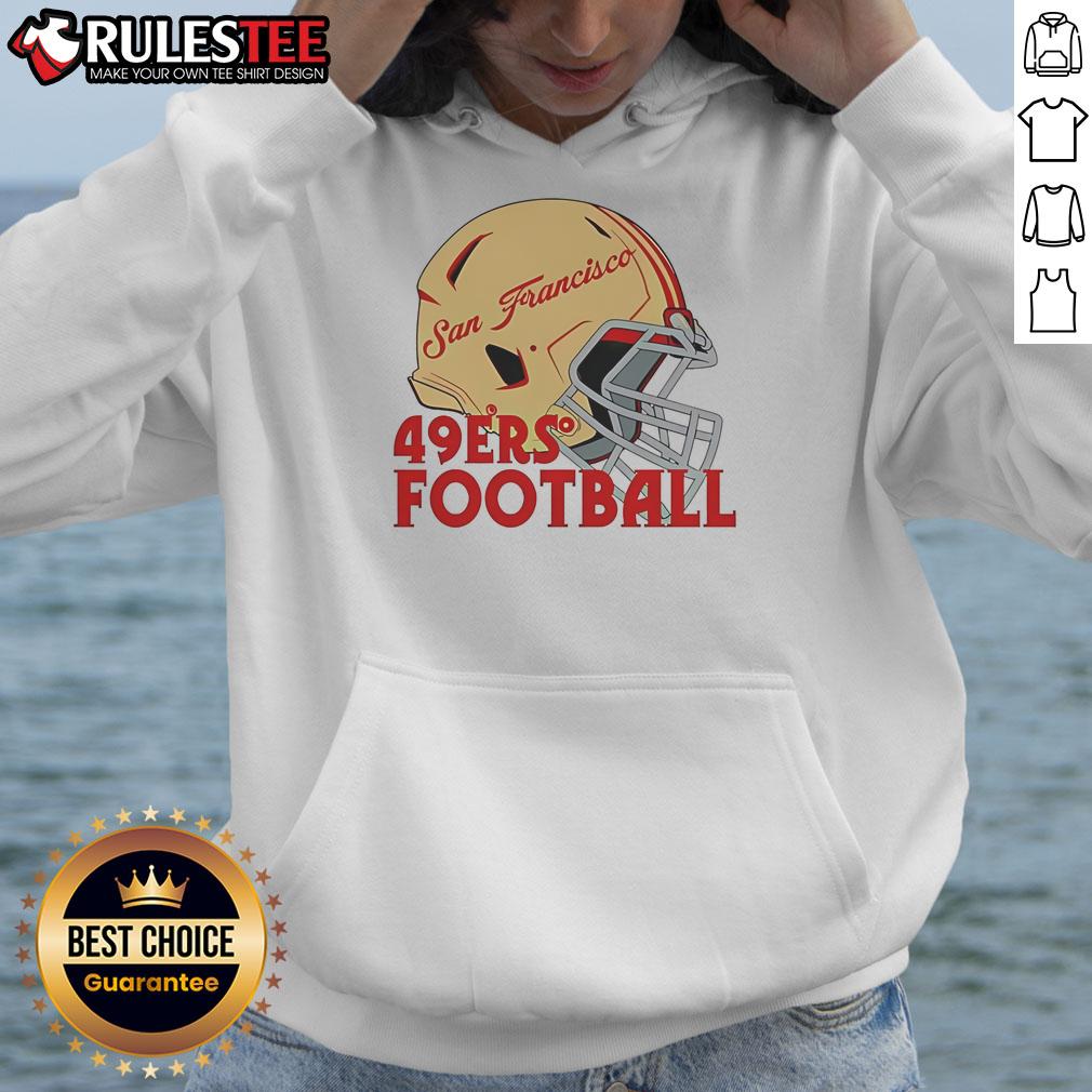 Awesome NFL San Francisco 49ers Football Helmet T-Shirt - Image 2