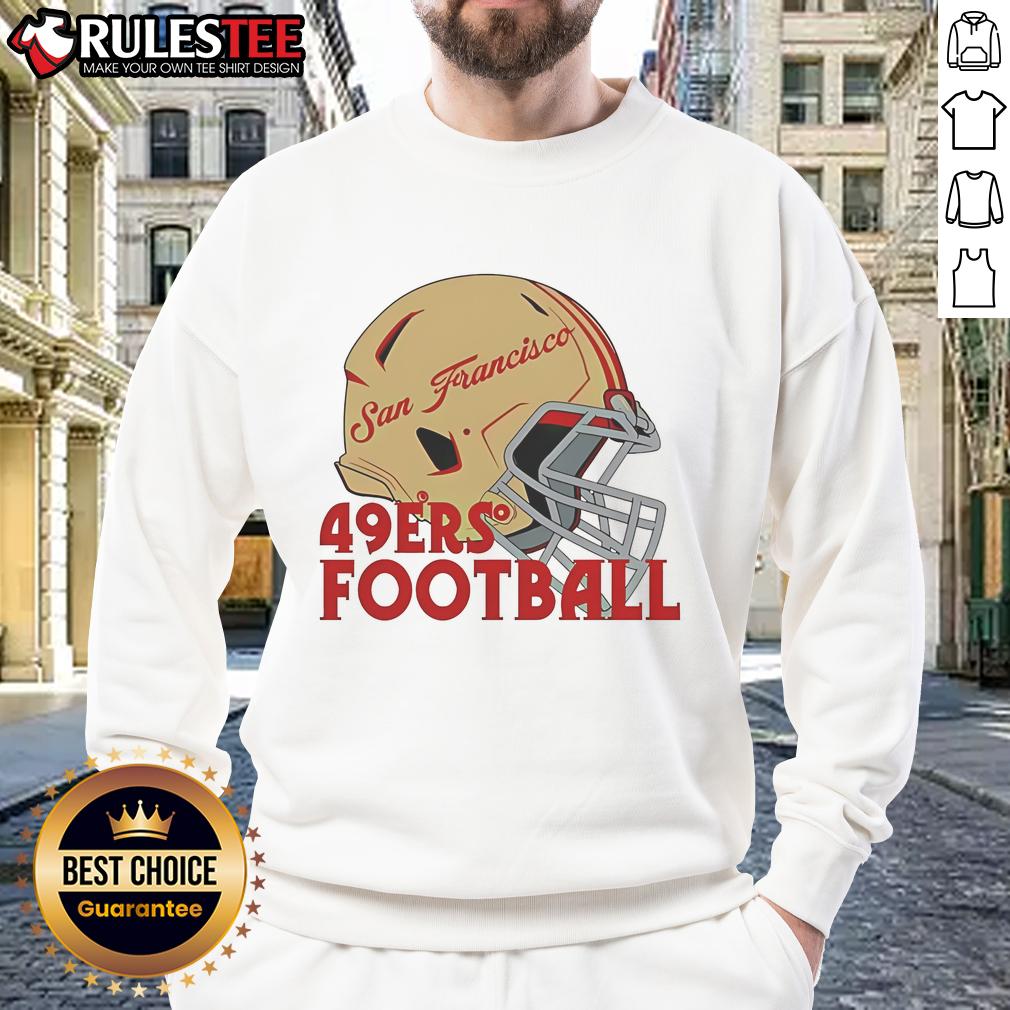 Awesome NFL San Francisco 49ers Football Helmet T-Shirt - Image 5