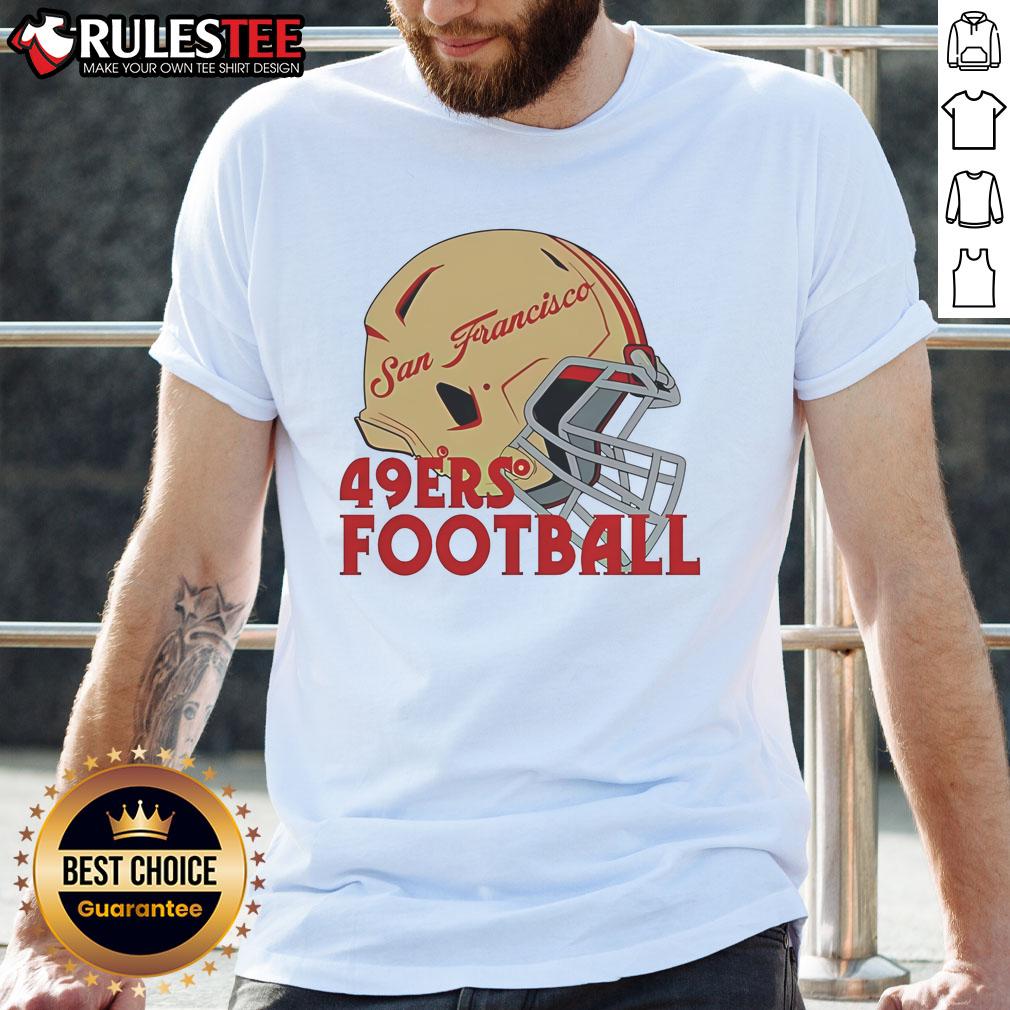 Awesome NFL San Francisco 49ers Football Helmet T-Shirt
