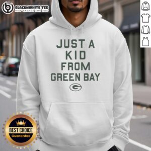 Alternative view of Nice Green Bay Packers Just A Kid From Green Bay T-Shirt