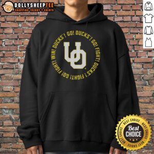 Alternative view of Official Oregon Ducks Go Ducks Go Fight Ducks Go Fight Win Ducks Fight Go Fight Song Lyrics T-Shirt