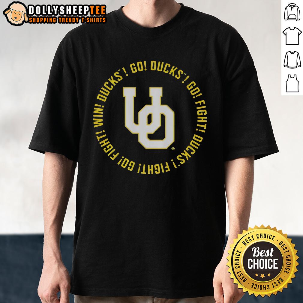 Official Oregon Ducks Go Ducks Go Fight Ducks Go Fight Win Ducks Fight Go Fight Song Lyrics T-Shirt