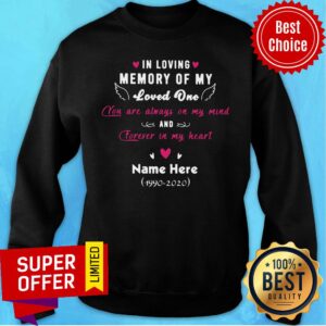 Alternative view of In Loving Memory Of My Loved One Wings Name Here Shirt