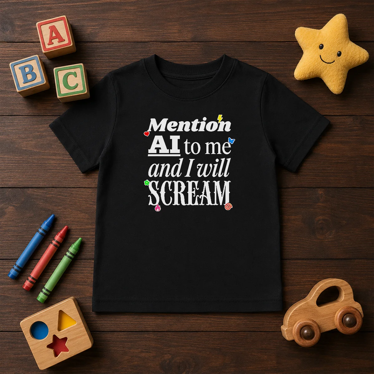 Premium Mention AI To Me And I Will Scream Anti Artificial Intelligence Protest Shirt - Image 5