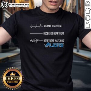 Awesome Heartbeat Watching Detroit Lions T-Shirt