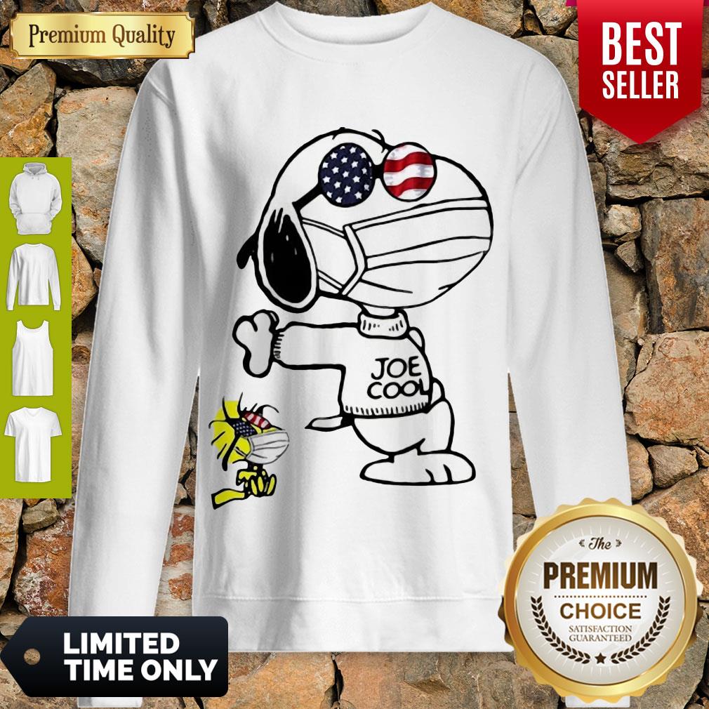 CUTE SNOOPY AND WOODSTOCK GLASSES AMERICA JOE COOL SHIRT - Image 3