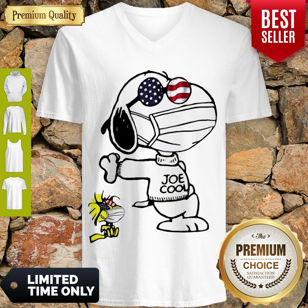 CUTE SNOOPY AND WOODSTOCK GLASSES AMERICA JOE COOL SHIRT - Image 4