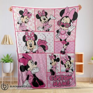 Cute Perfect Disney Minnie Mouse And Friends Minnie Mouse Moods Blanket Customize Blanket
