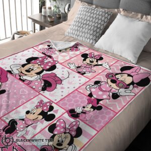 Alternative view of Cute Perfect Disney Minnie Mouse And Friends Minnie Mouse Moods Blanket Customize Blanket