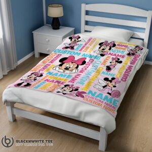 Alternative view of Cute Perfect Disney Minnie Mouse Blanket Fleece Customized Blanket