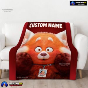 Alternative view of Disney Pixar Turning Red Blanket Fleece Customized Blanket
