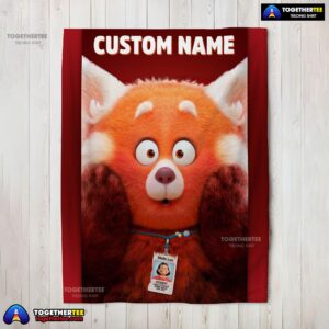 Disney Pixar Turning Red Blanket Fleece Customized Blanket