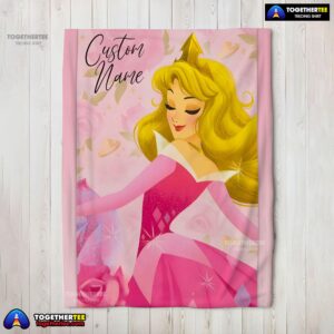 Disney Sleeping Beauty Aurora Princess Blanket Fleece Customized Blanket