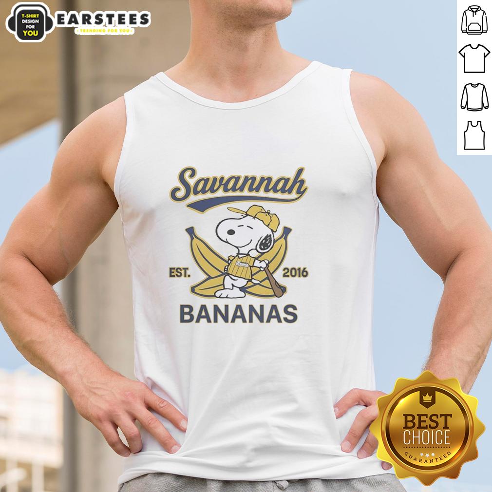 Nice Snoopy Lying On Banana With Savannah Bananas Outfit Est 2016 T-Shirt - Image 4
