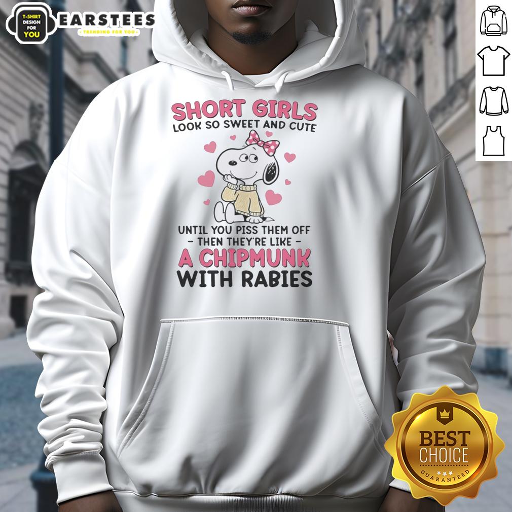Nice Snoopy Wearing Pink Bow Short Girls Look So Sweet And Cute Until You Piss Them Off T-Shirt - Image 2