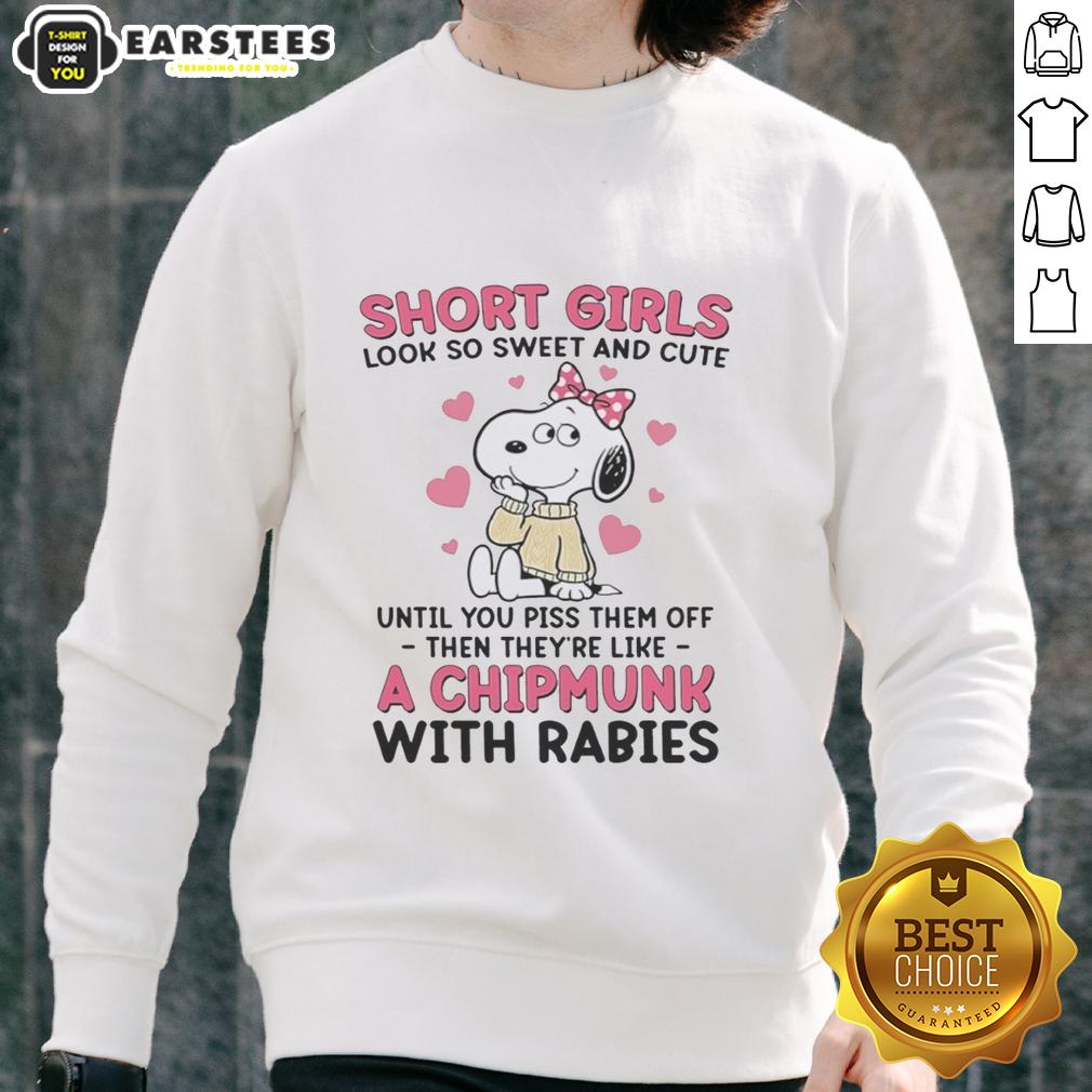 Nice Snoopy Wearing Pink Bow Short Girls Look So Sweet And Cute Until You Piss Them Off T-Shirt - Image 5