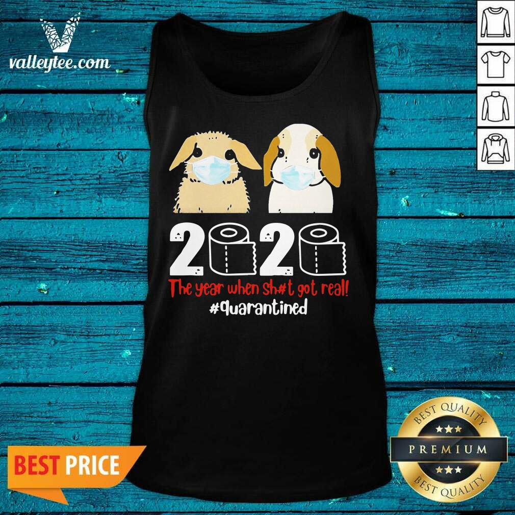 Good Bunny 2020 The Year When Shit Got Real Shirt - Image 3