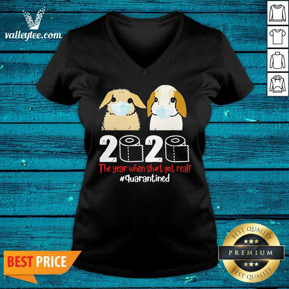 Good Bunny 2020 The Year When Shit Got Real Shirt - Image 2