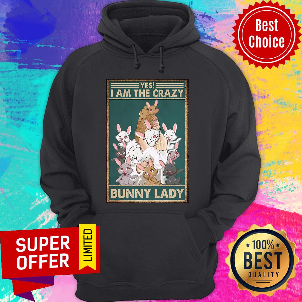 Official Yes I Am The Crazy Bunny Lady Shirt - Image 5