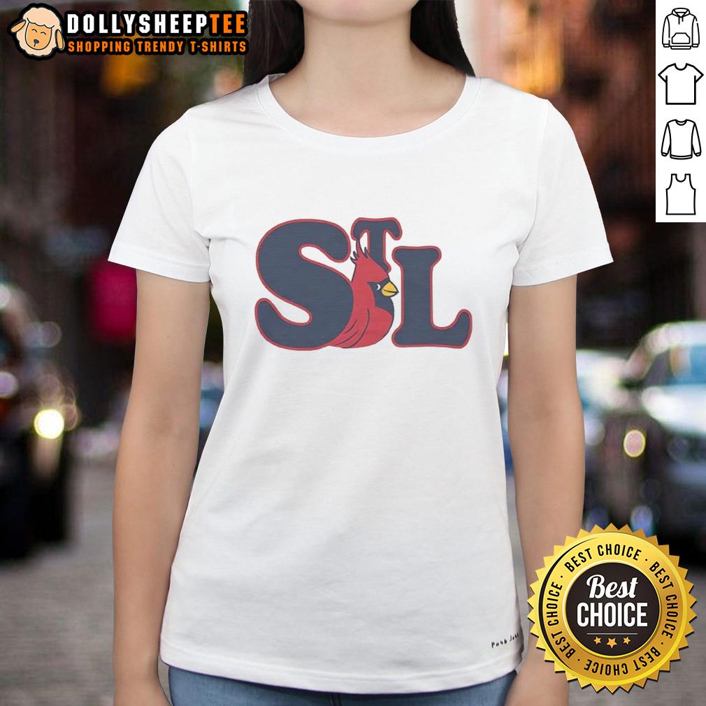Hot STL St. Louis Cardinals Red Bird Vintage T-Shirt - Image 3