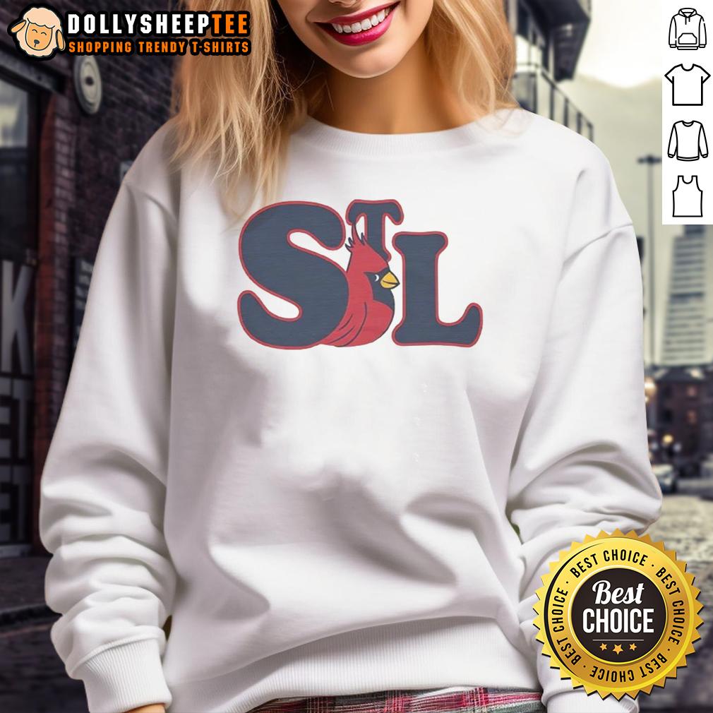 Hot STL St. Louis Cardinals Red Bird Vintage T-Shirt - Image 5